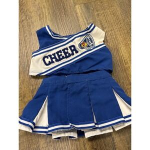 Build-A-Bear Workshop Cheerleader Outfit Blue White 2 Piece Set Plush Doll Gear